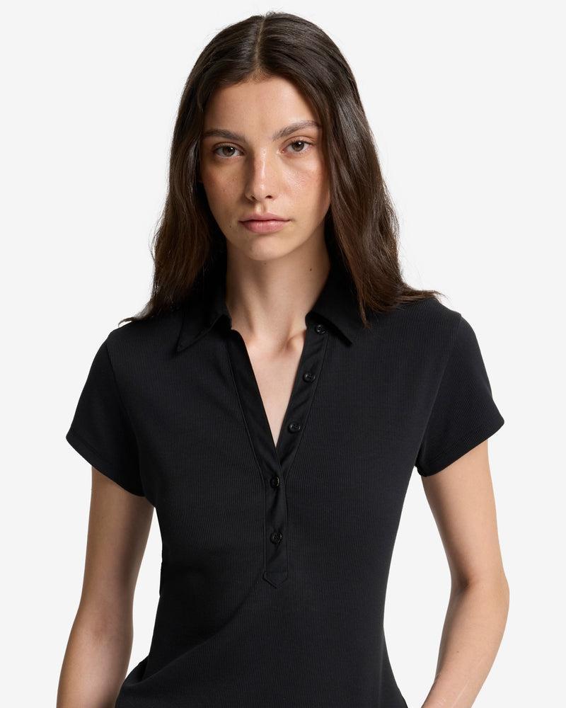 Ribbed Henley Polo Product Image