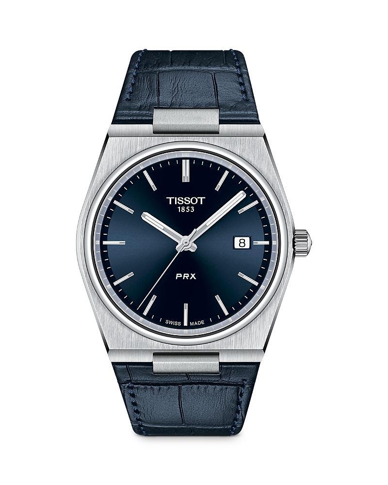 Tissot Mens Prx Automatic Stainless Steel Tonneau Bracelet Watch Product Image