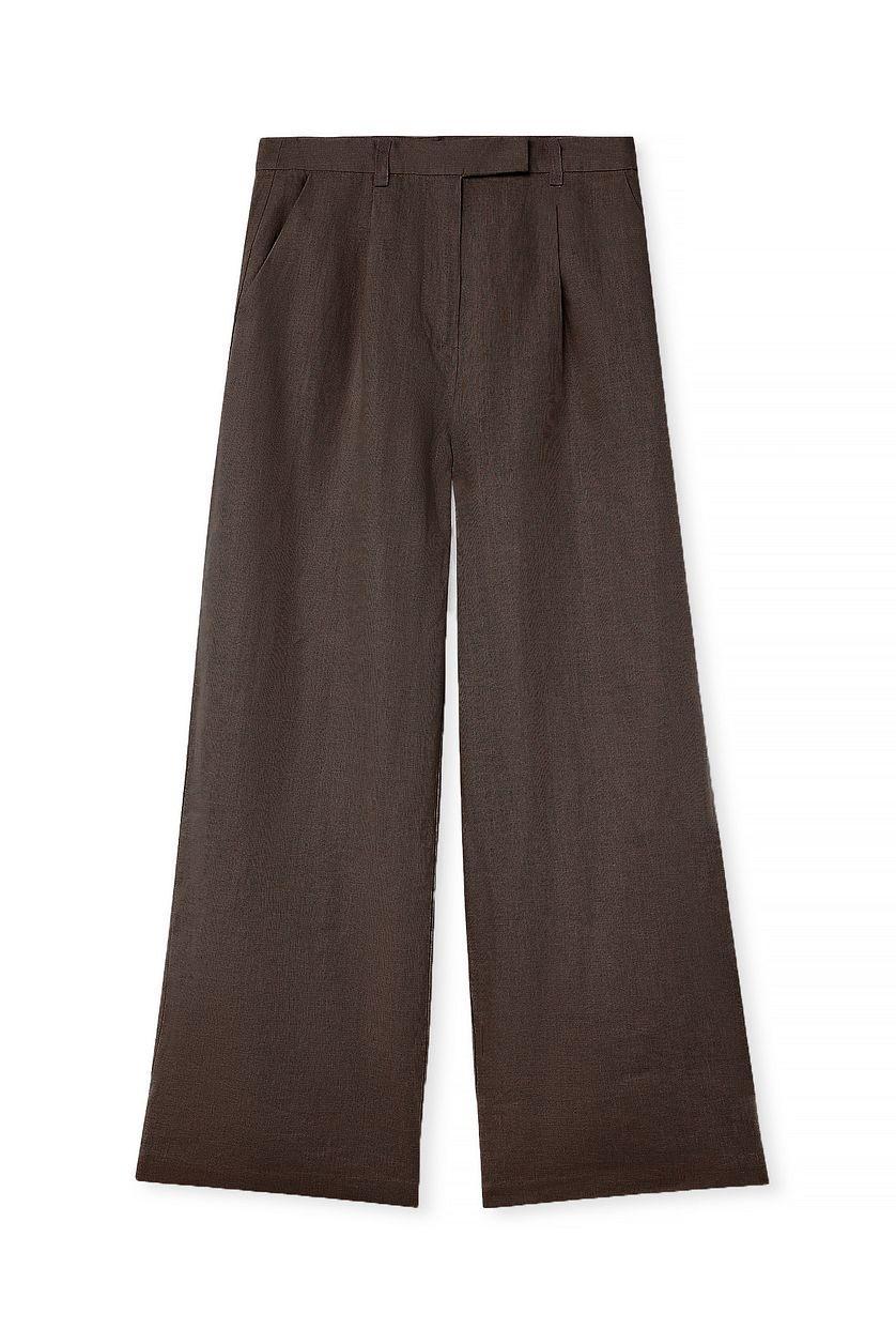 Linen Wide Leg Pants Product Image