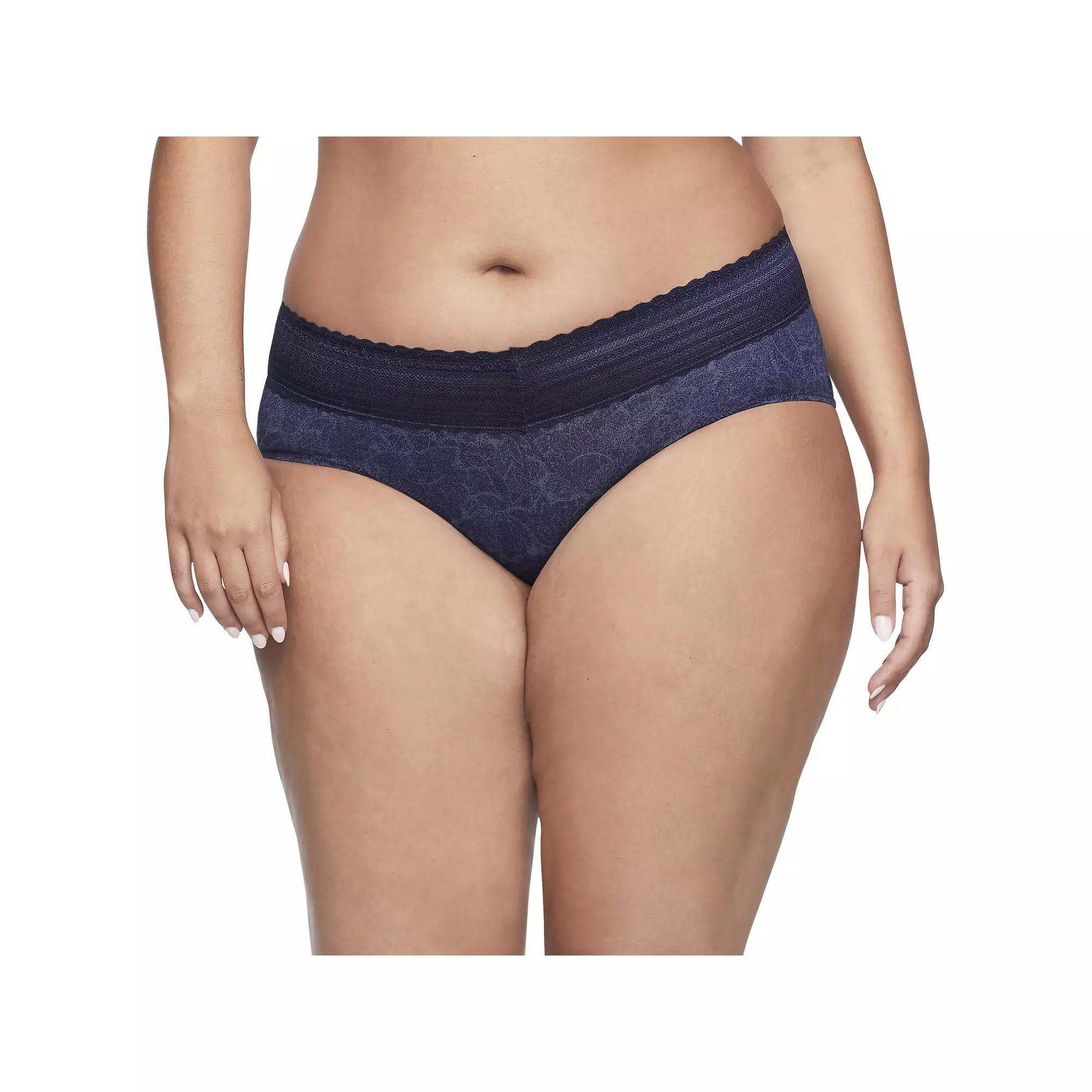 Warners No Pinching, No Problems Dig-Free Comfort Waist with Lace Microfiber Hipster 5609J, Womens Product Image