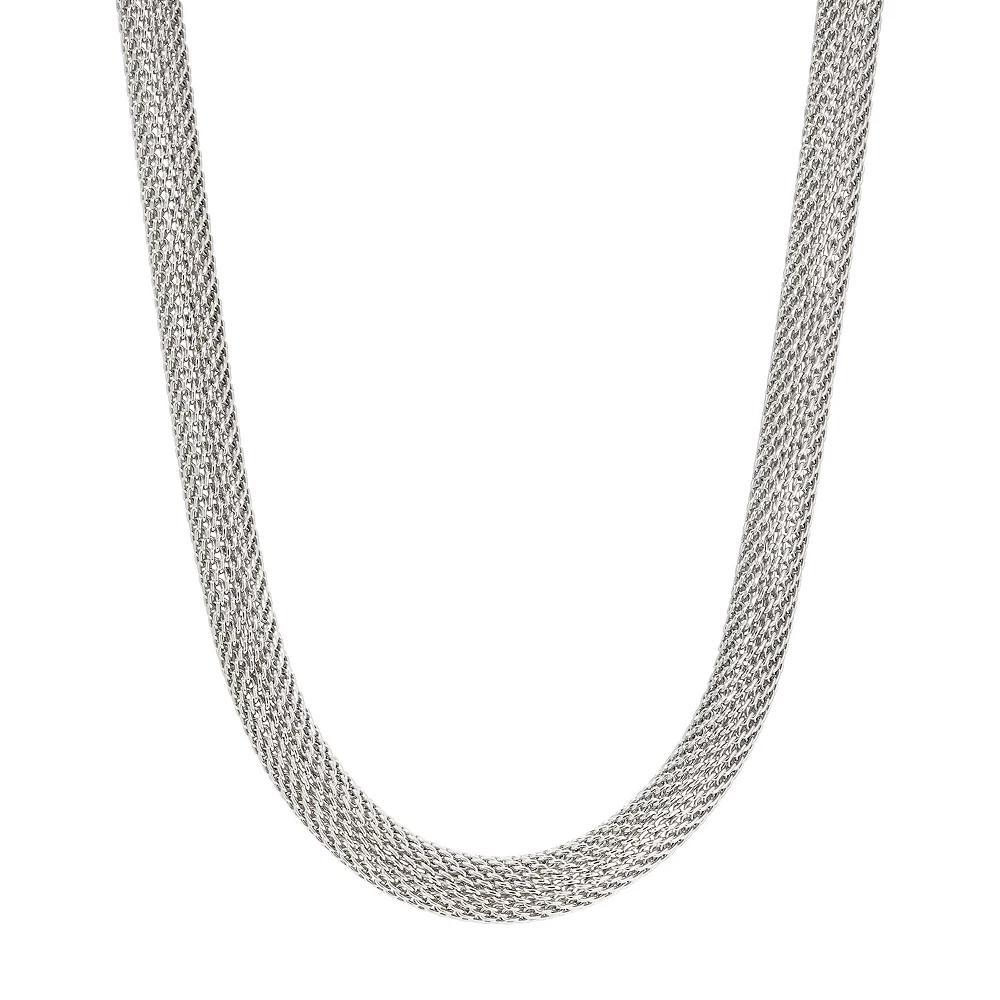 1928 Mesh Necklace, Womens, Silver Product Image