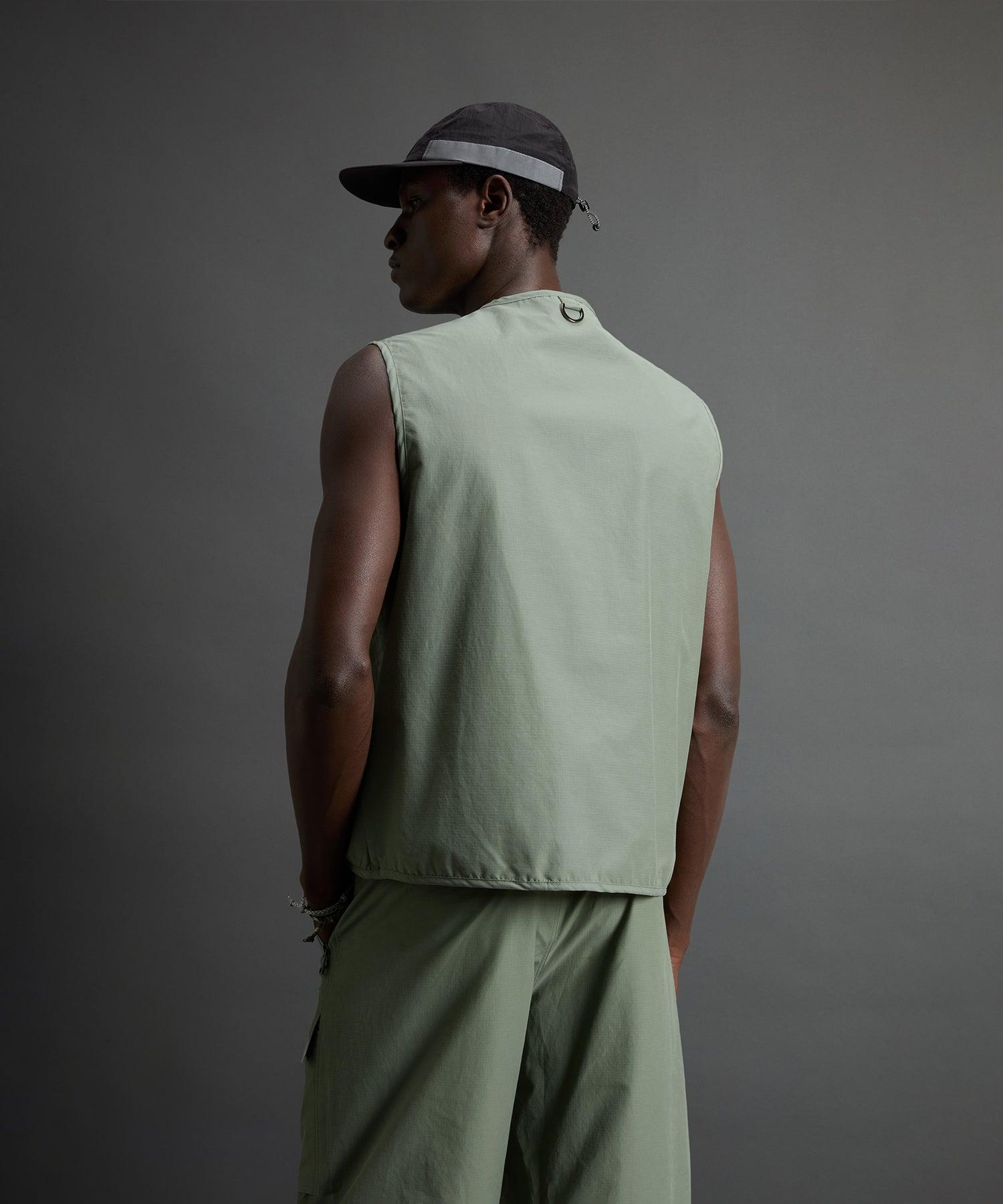 Todd Snyder x Woolrich Fishing Vest in Sage Product Image