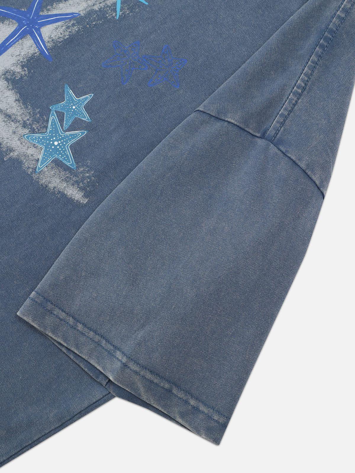 Aelfric Eden Starfish Print Washed Tee Product Image