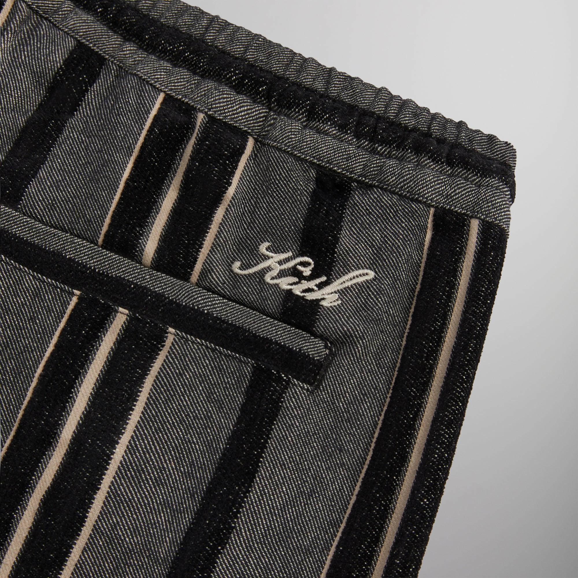 Kith Striped Flannel Barrow Pant - Black Male Product Image