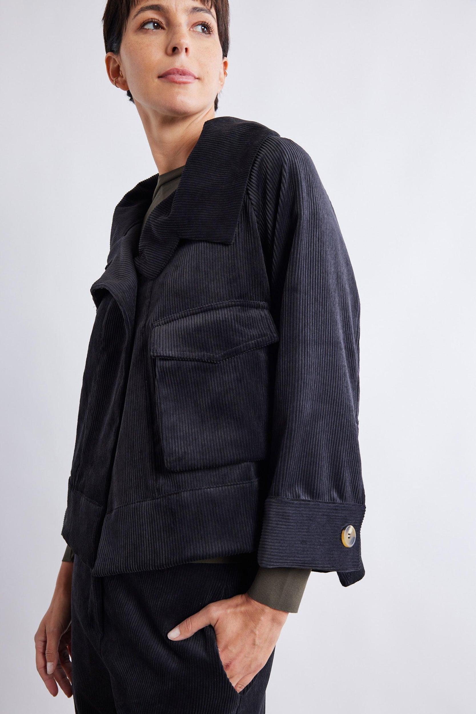 The Corduroy Mini Drama Jacket Product Image