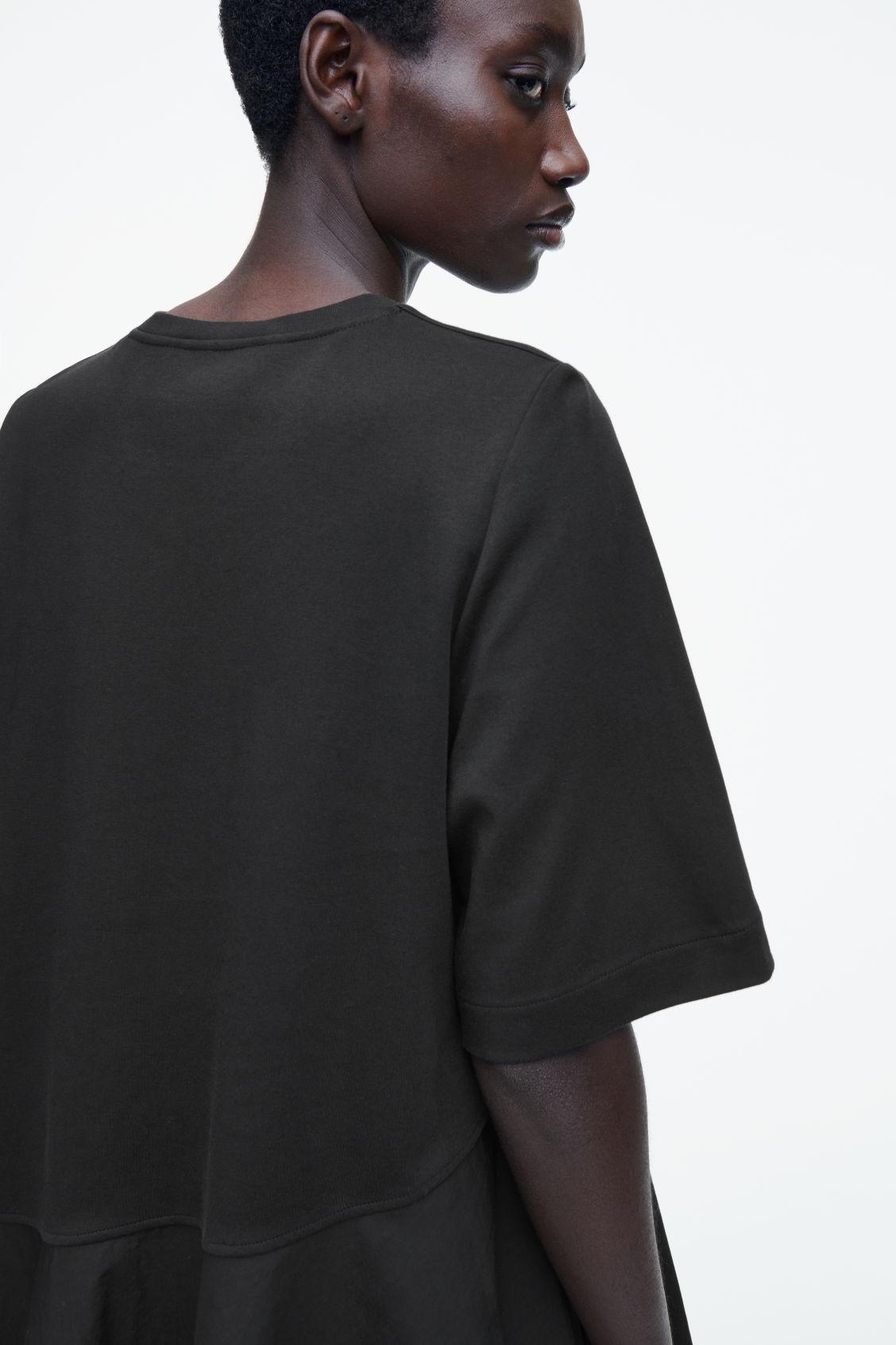 ASYMMETRIC MINI T-SHIRT DRESS Product Image