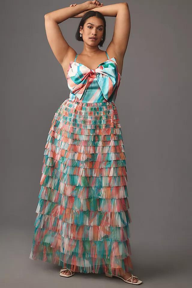 Hutch Bow Tiered Maxi Dress Product Image
