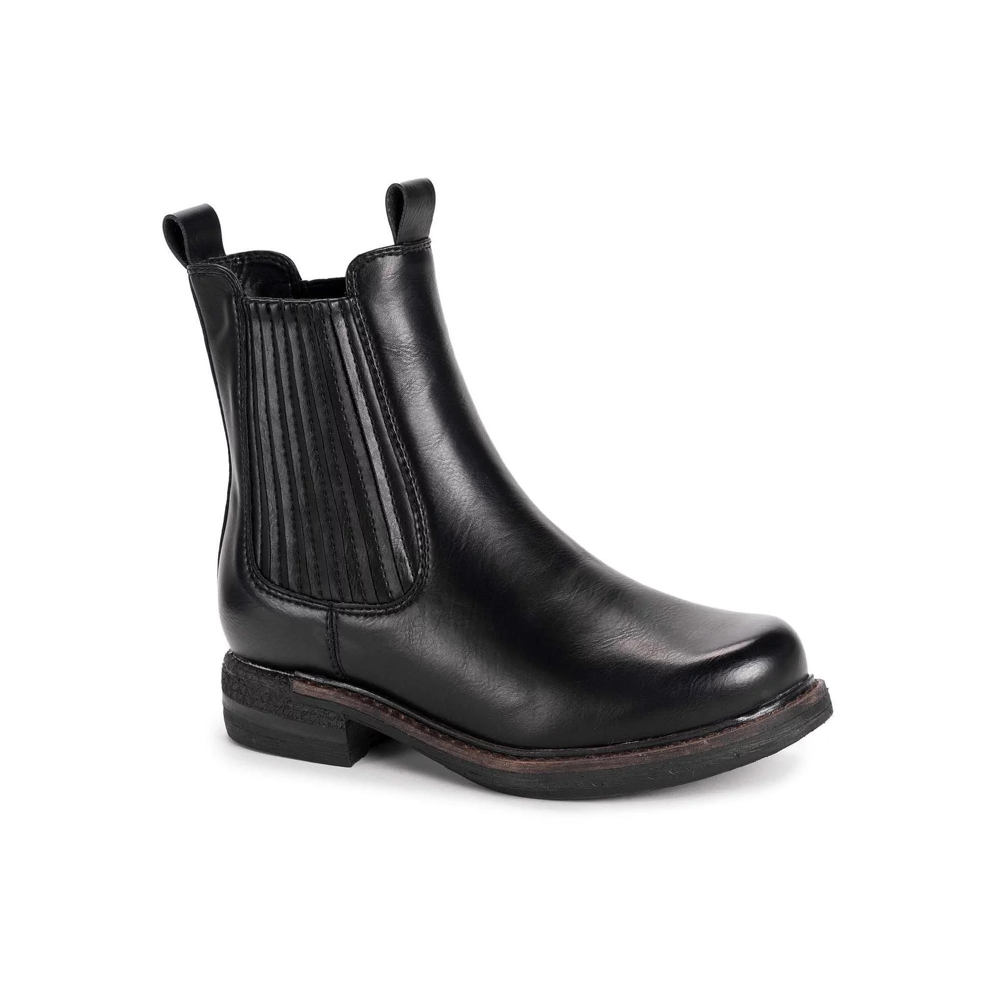 MUK LUKS Spike Madison Womens Chelsea Boots Red Product Image