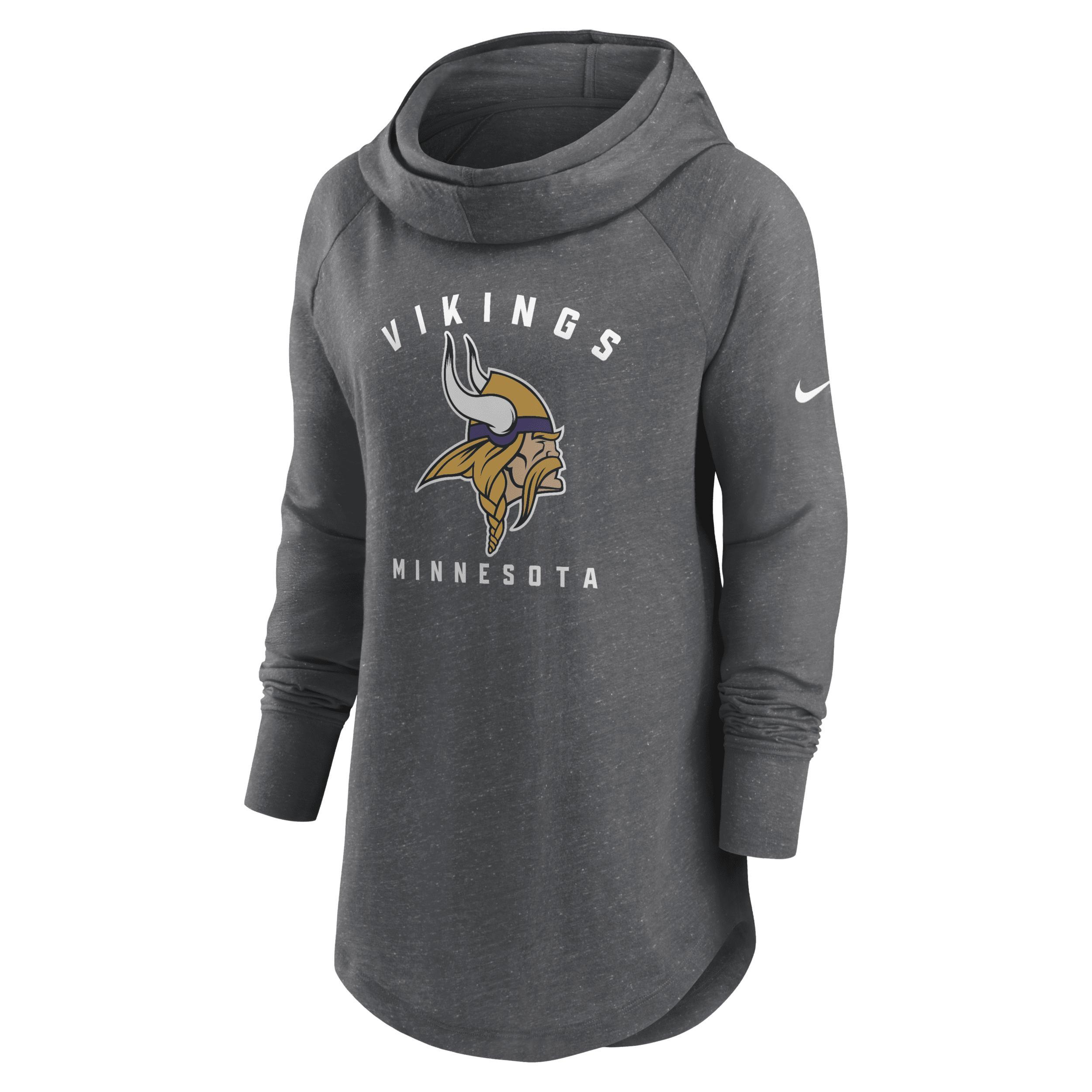 Womens Nike Cleveland s Minimal Statement Lightweight Raglan Funnel Neck Pullover Hoodie Product Image