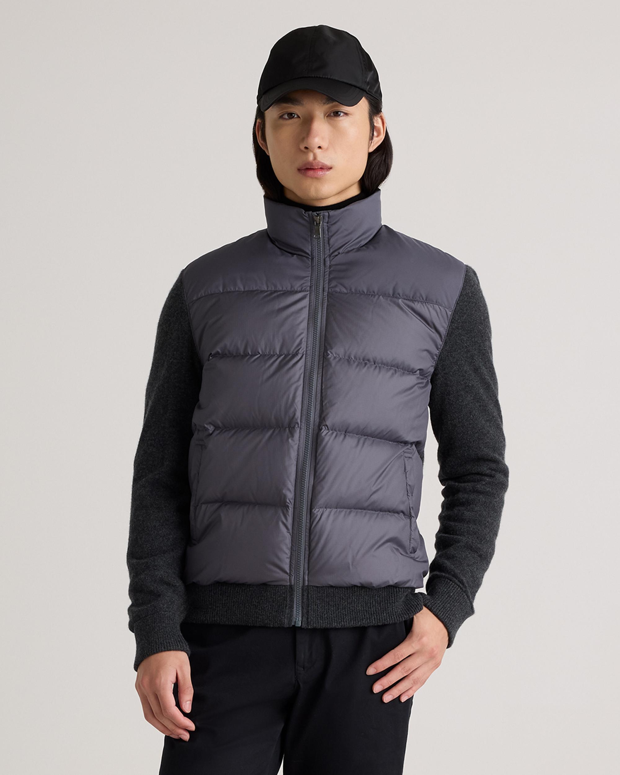 Mixed Media Down and Cashmere Jacket Product Image