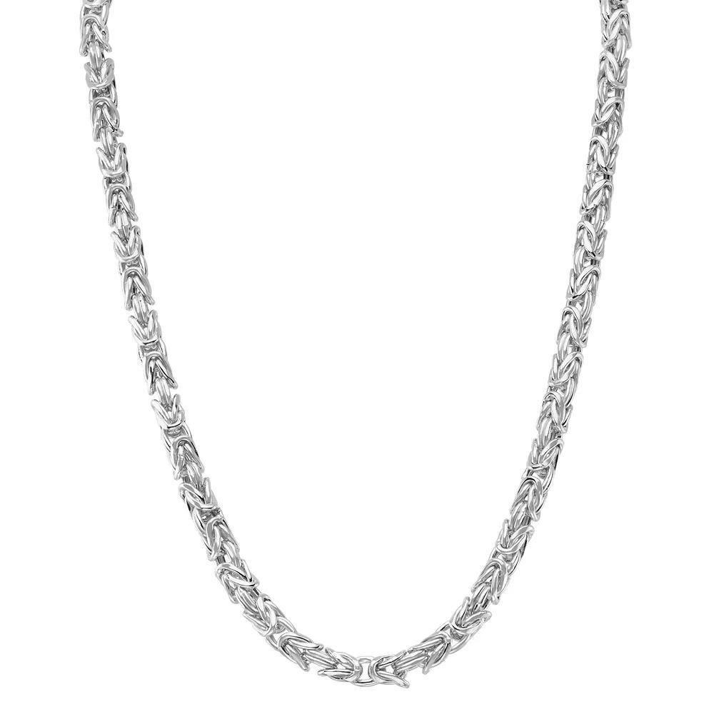 Jordan Blue Sterling Silver Adjustable Byzantine Chain Necklace, Women's, Size: 22" Product Image