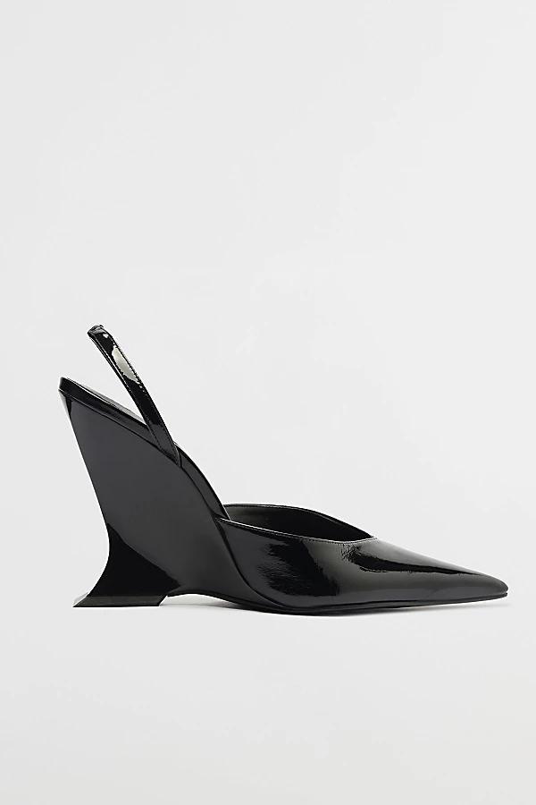 Womens Siena 115MM Patent Leather Slingback Pumps Product Image