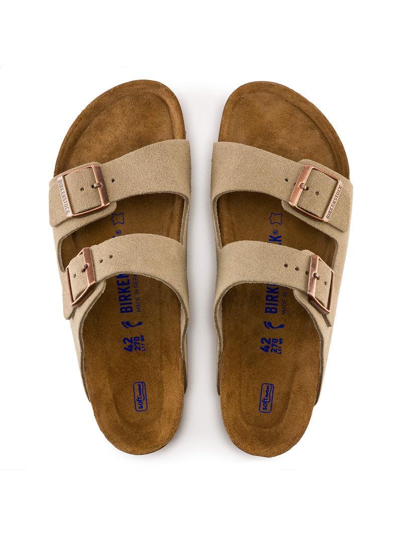 Men's Birkenstock Arizona Soft Footbed - Taupe Product Image