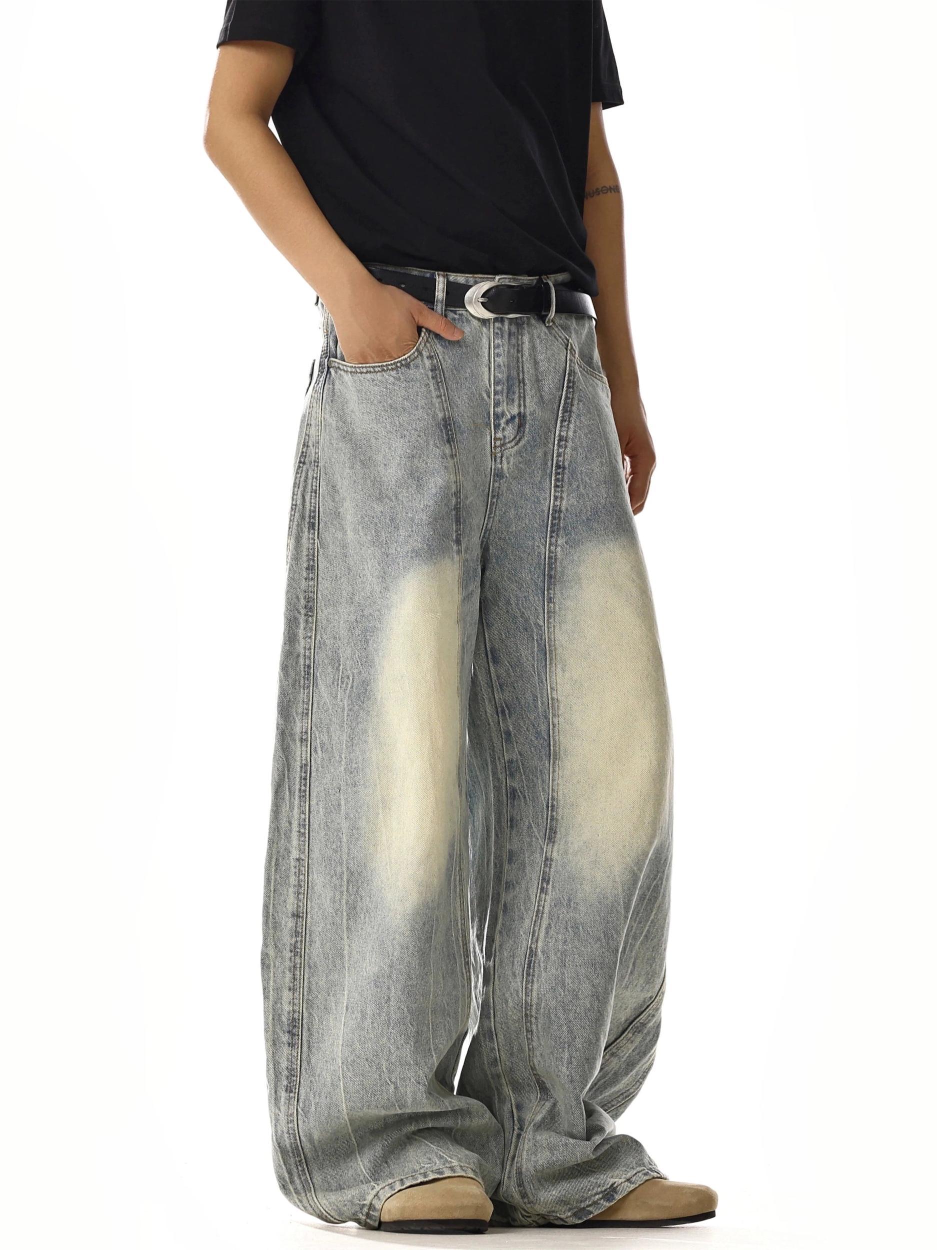 RT No. 18213 WASHED LIGHT BLUE DENIM JEANS Product Image