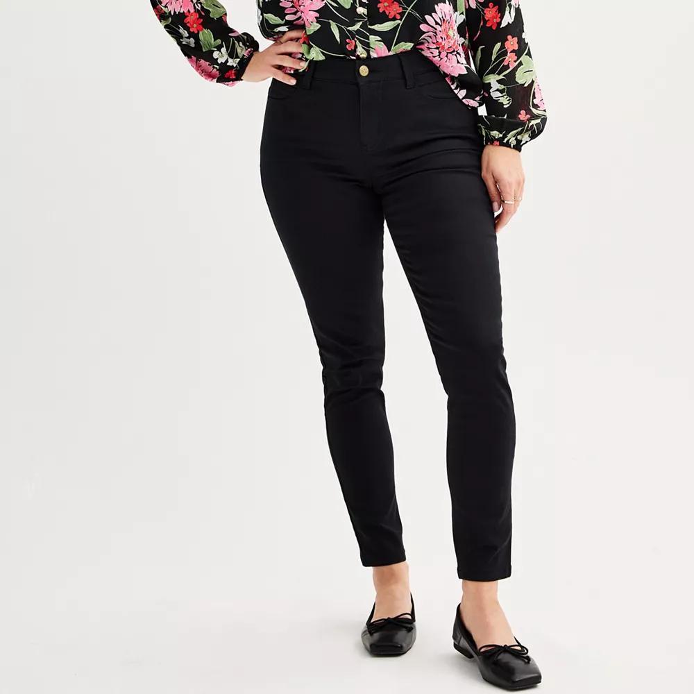 Women's Draper James High-Rise Skinny Jeans, Size: 2, Black Product Image