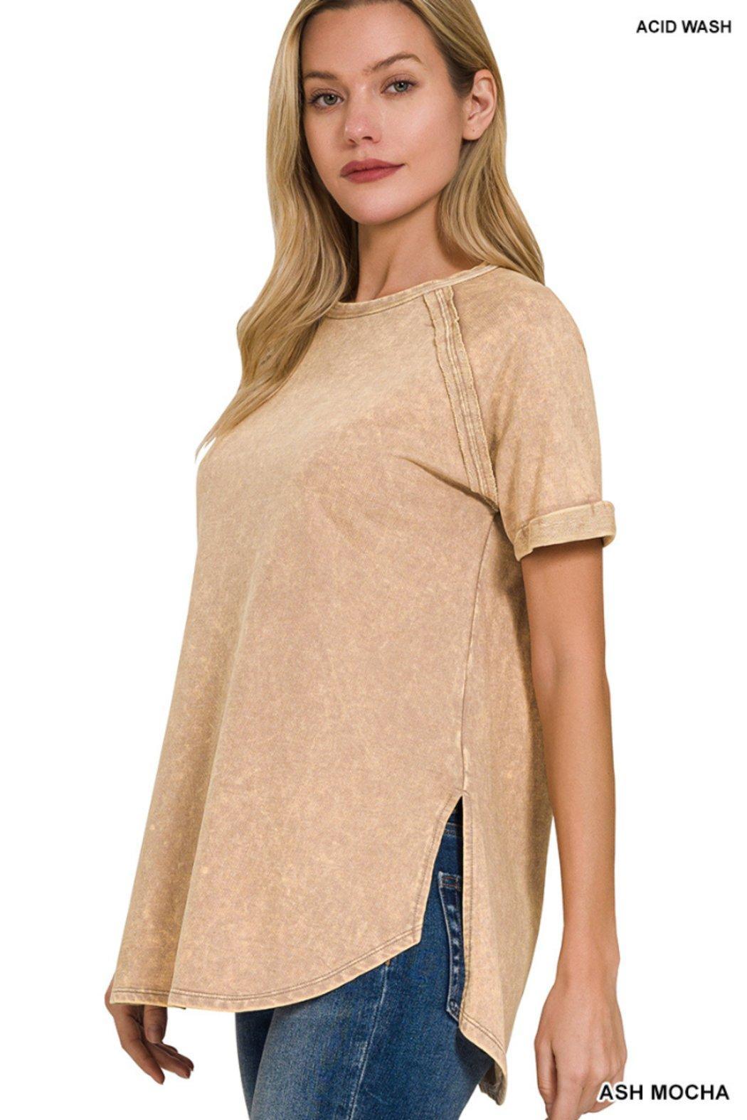 Vintage Wash French Terry Top Product Image