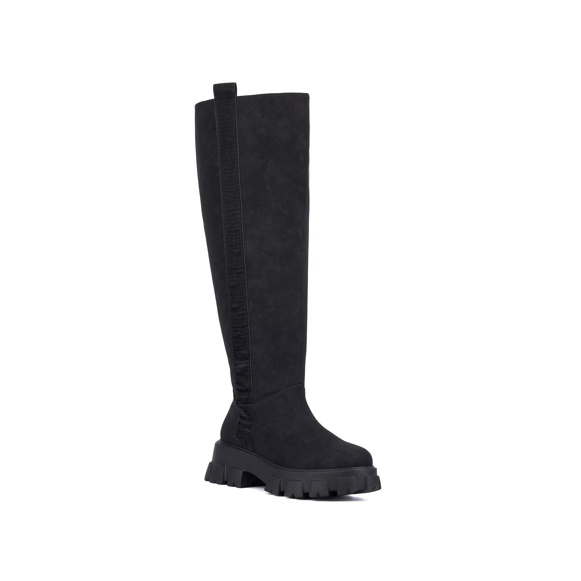 Fashion to Figure Jaime Women's Wide Width Knee-High Boots, Size: 8 Wide, Black Product Image