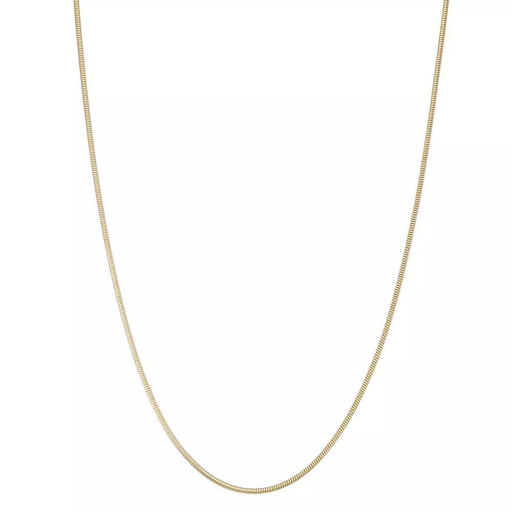 Giorgio di Vicenza Sterling Silver Snake Chain Necklace, Women's, Size: 18", Gold Tone Product Image