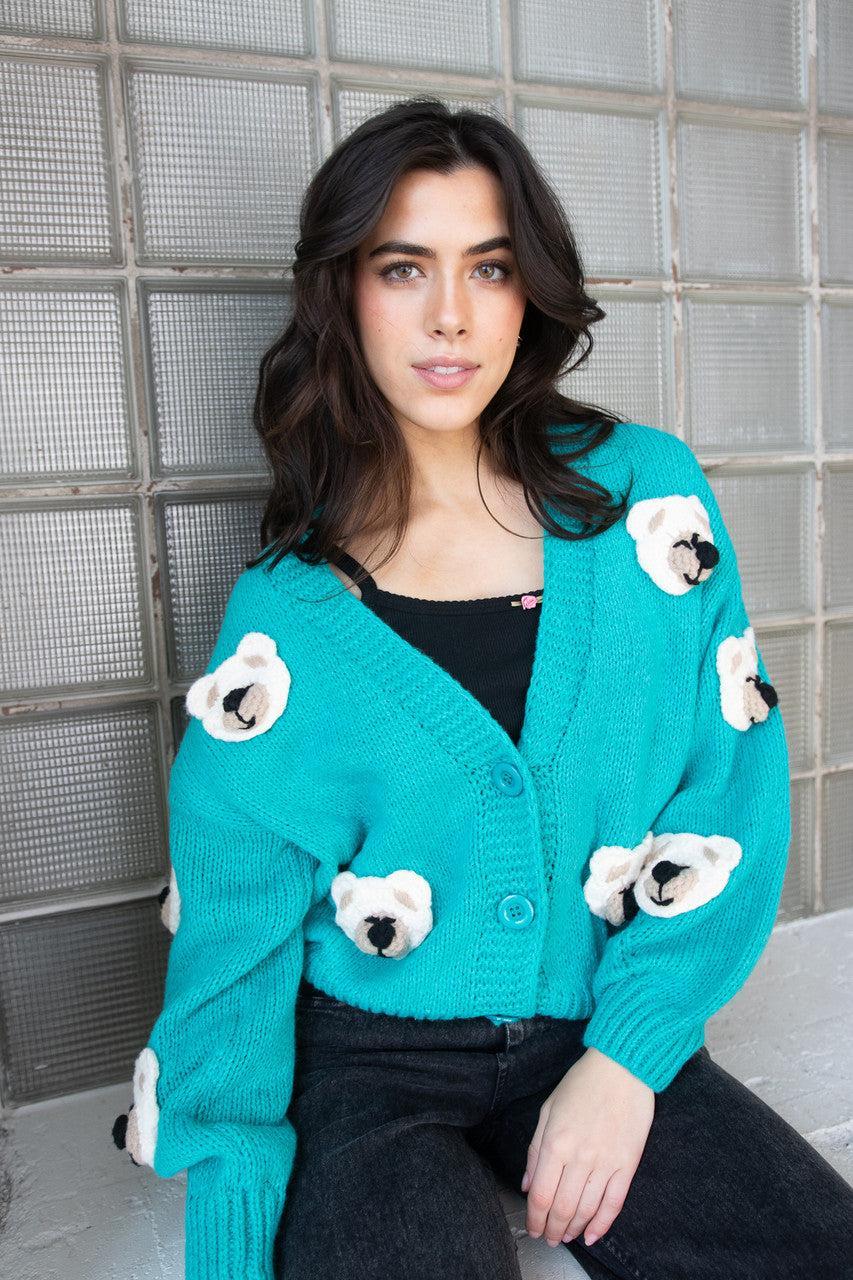 Teddy Bear Cardigan Product Image
