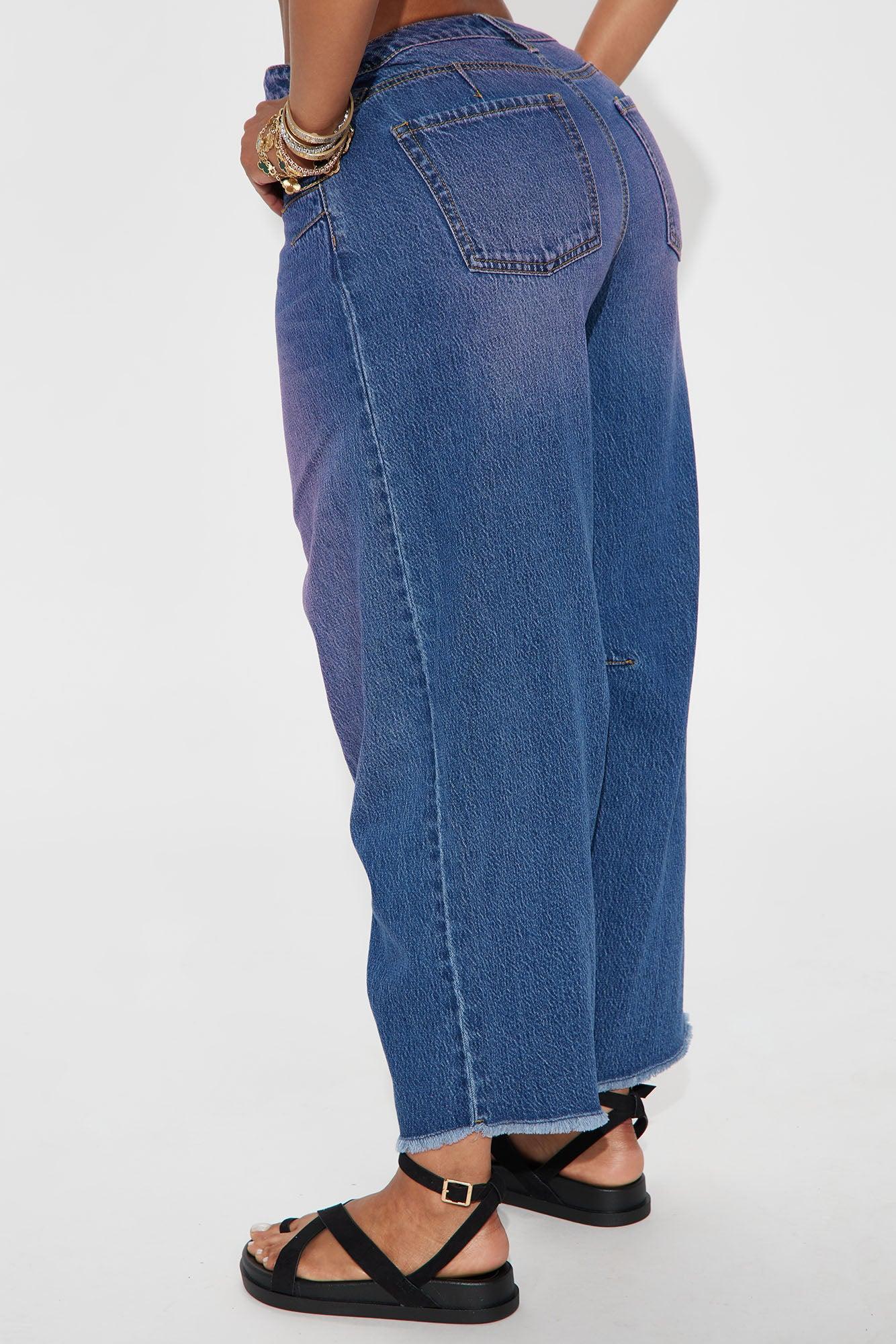 Best In Class Barrel Leg Ankle Jean - Medium Wash Product Image