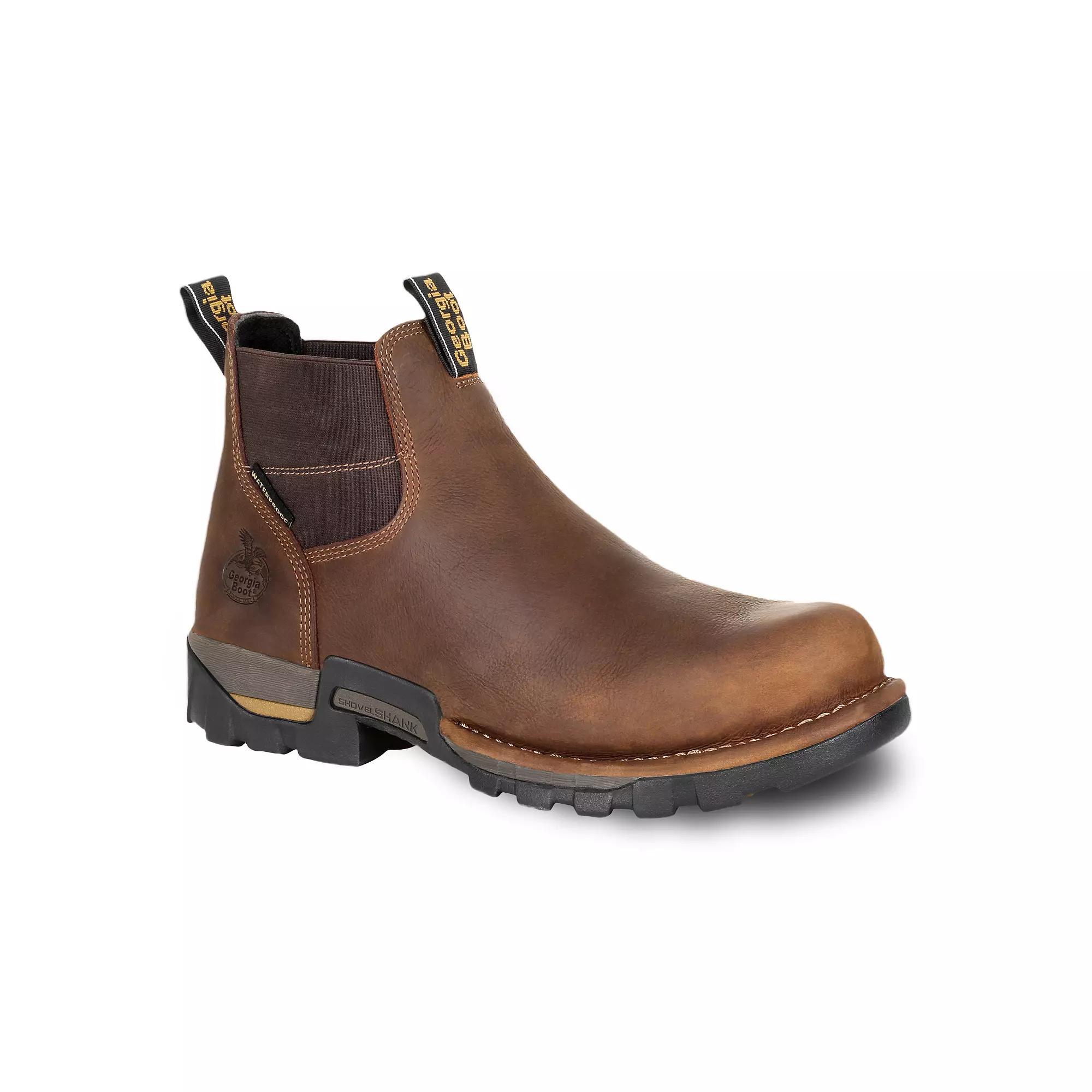 Georgia Boots Eagle One Mens Waterproof Steel Toe Chelsea Work Boots Product Image