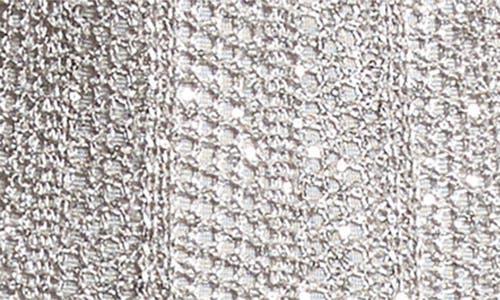 ALAÏA Sequin Long Sleeve Knit Dress In Gris/argent Product Image