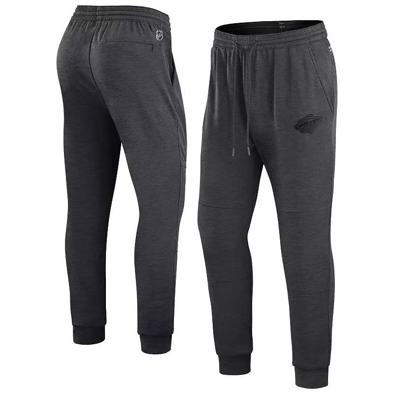 Men's Fanatics Branded Heather Navy Washington Capitals Authentic Pro Road Jogger Sweatpants, Size: Small, Blue Product Image