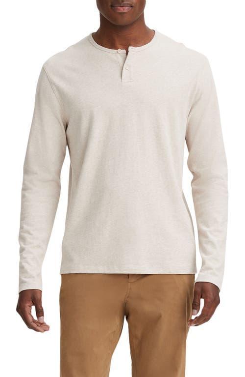 Vince Sueded Jersey Long Sleeve Henley (Heather Runyon) Men's Clothing Product Image