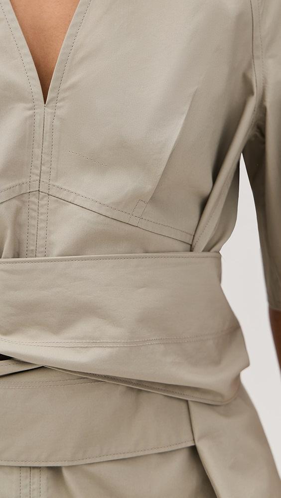 Proenza Schouler White Label Lilian Top in Brushed Poplin | Shopbop Product Image