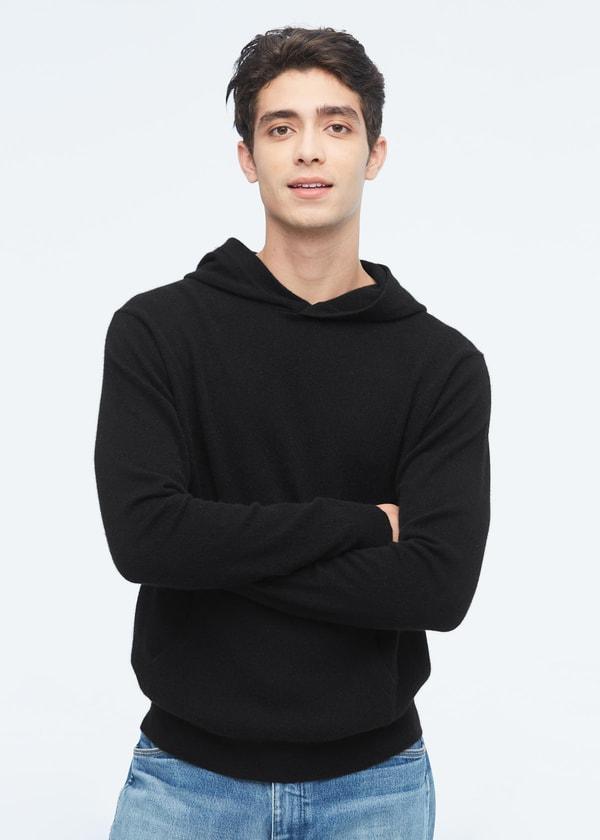 Cashmere Pullover Hoodie For Men Product Image