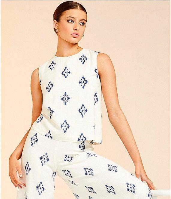 Alex Marie Coordinating Remi Linen Sleeveless Blouse Product Image