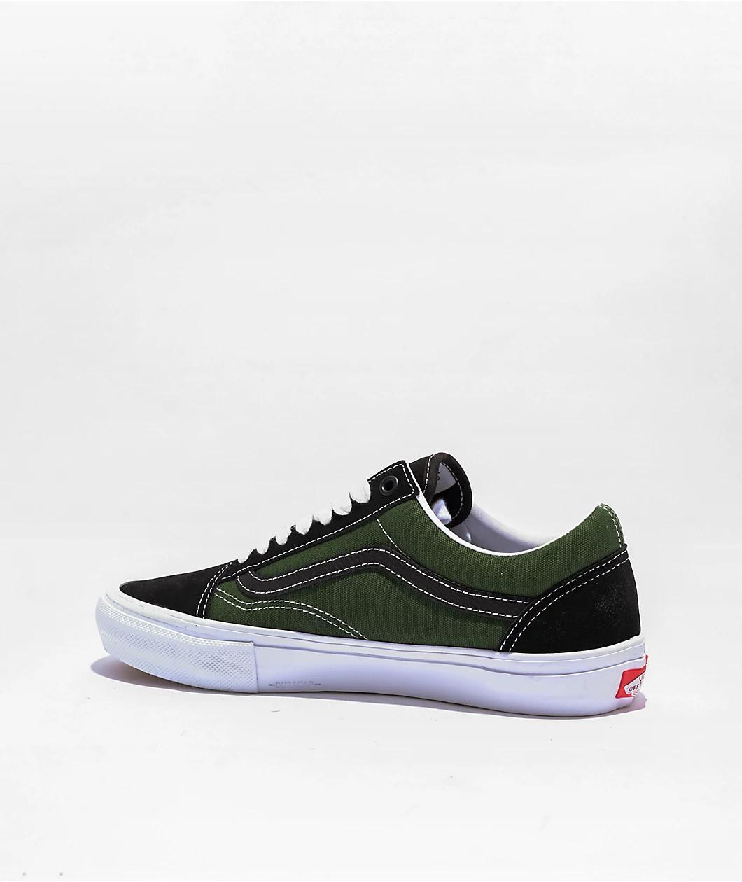 Vans Skate Old Skool Safari Black & Greenery Skate Shoes  Product Image