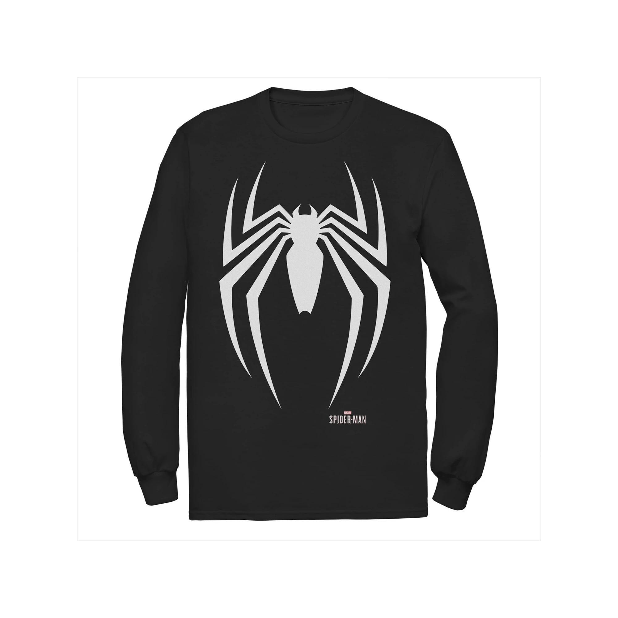 Men's Marvel Spider-Man Chest Logo Tee, Size: Medium, Black Product Image