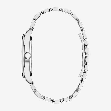 Citizen Eco-Drive Womens Arezzo Stainless Roman Accent Dial Bracelet Watch - EM0970-53A Silver Product Image