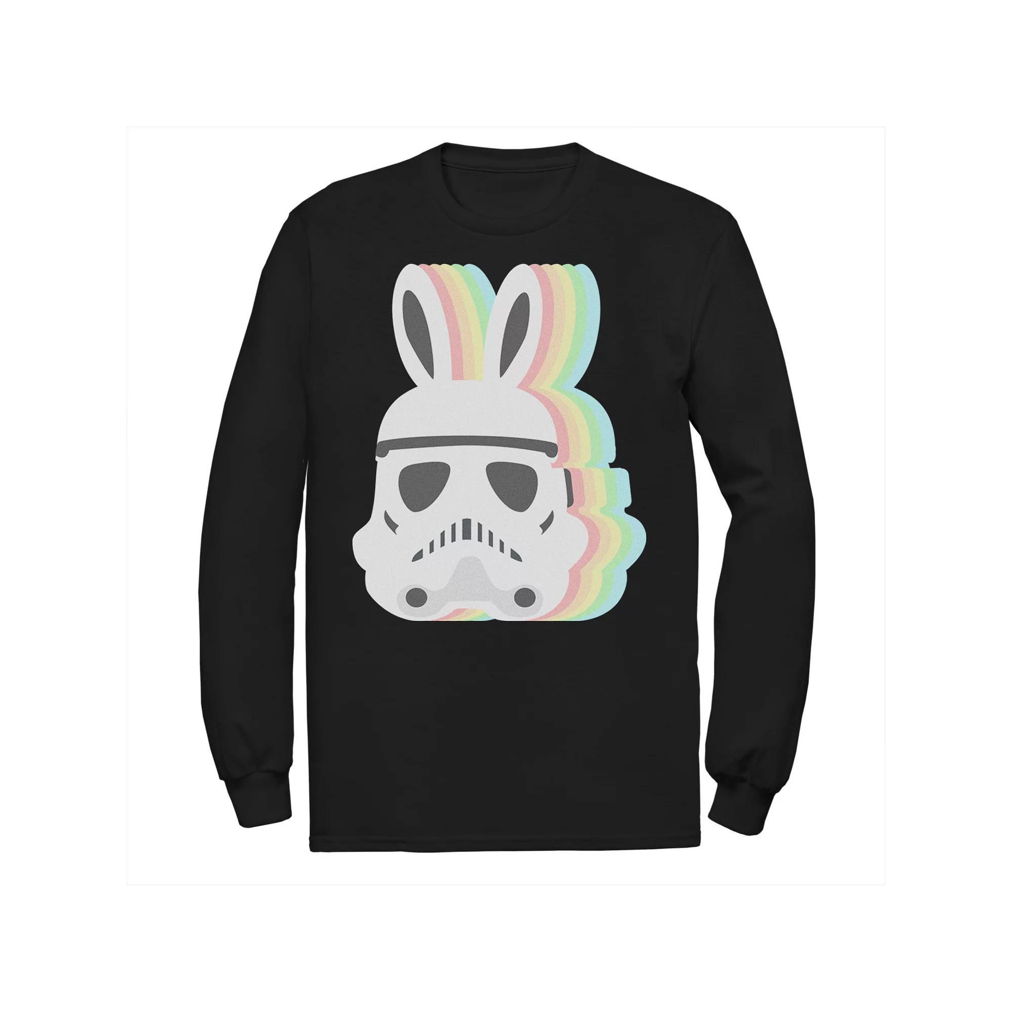 Big & Tall Star Wars Storm Trooper Pastel Bunny Ears Easter Graphic Tee, Men's, Size: 4XL, Black Product Image