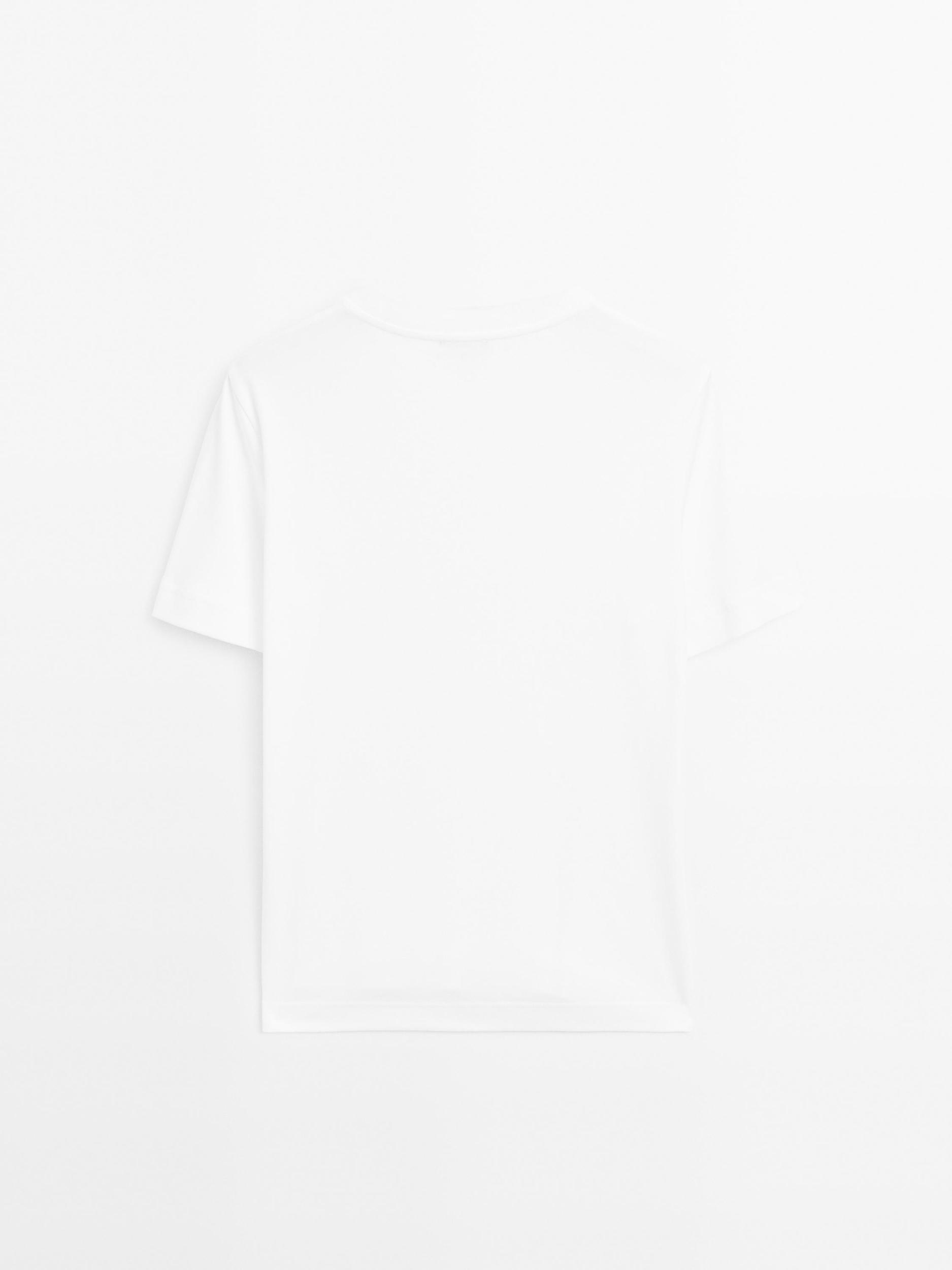 100% cotton interlock crew neck T-shirt Product Image