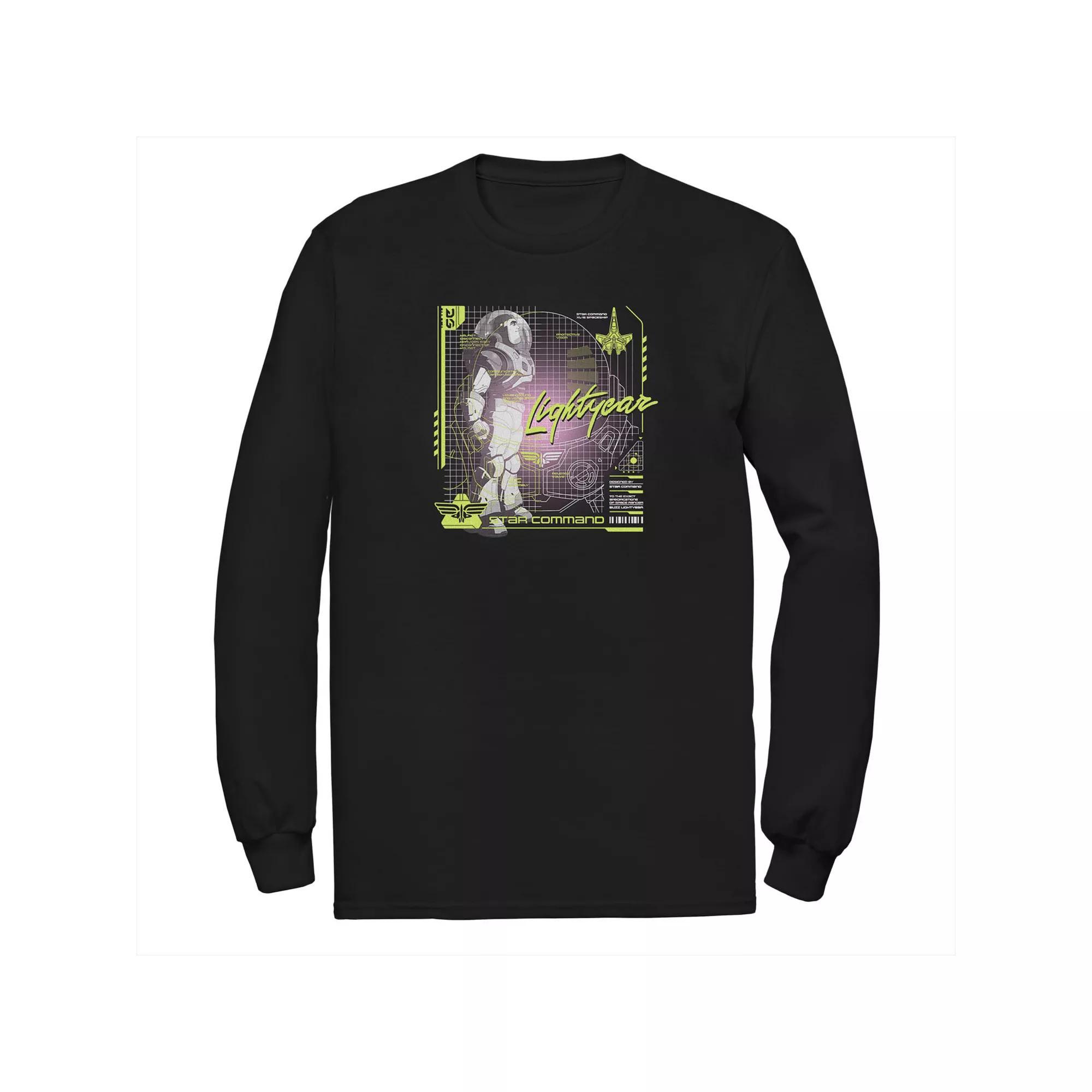 Men's Cartoon Network Dexter's Laboratory Original Logo Long Sleeve Tee, Size: Large, Blue Product Image