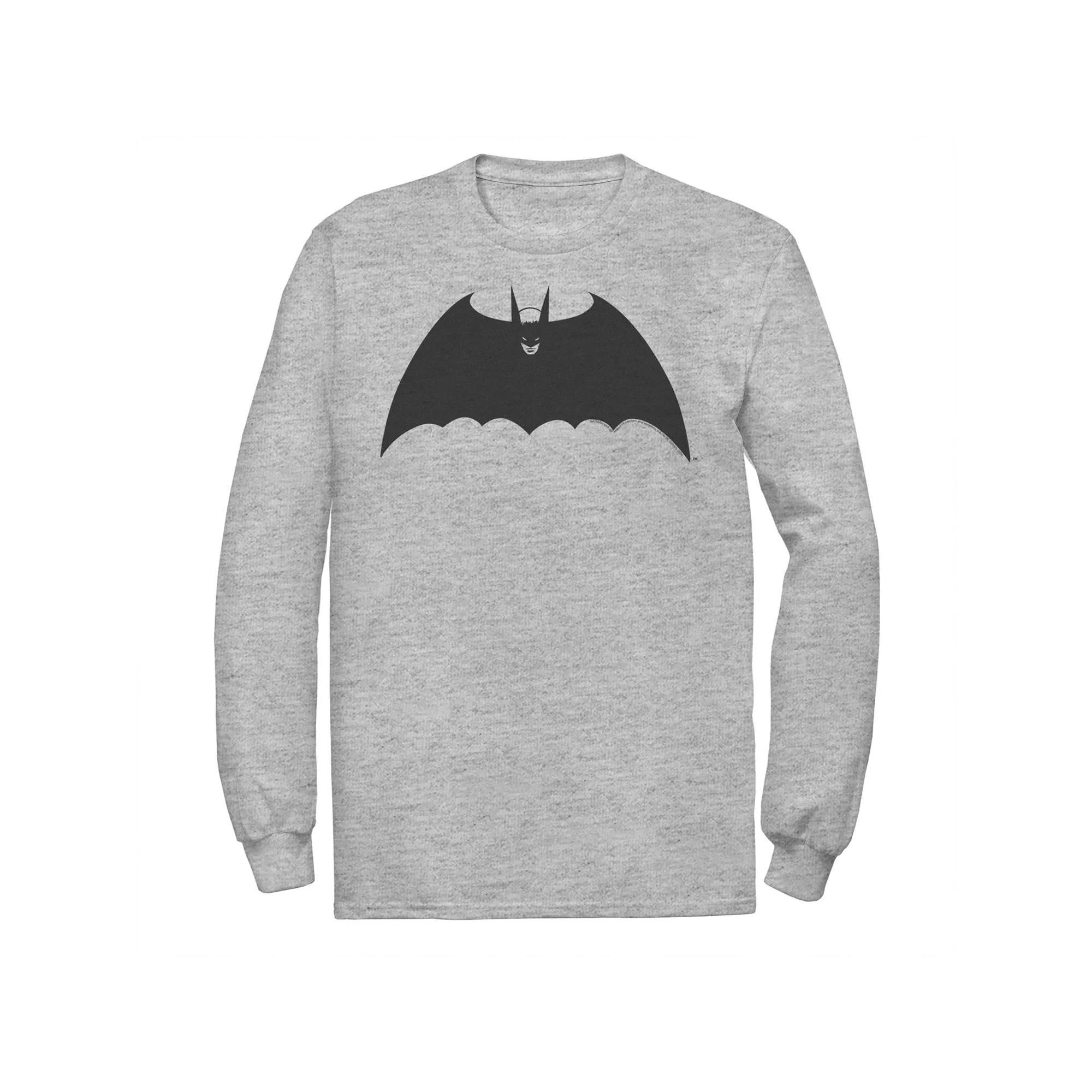 Men's DC Comics Batman Front Portrait Logo Tee, Size: Medium, Athletic Grey Product Image