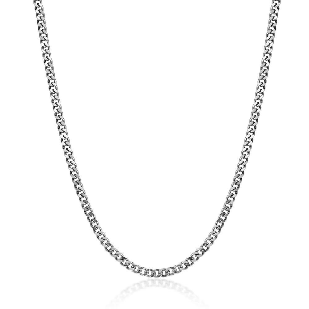 Men's LYNX Stainless Steel 6mm Curb Chain Necklace, Size: 20" Product Image