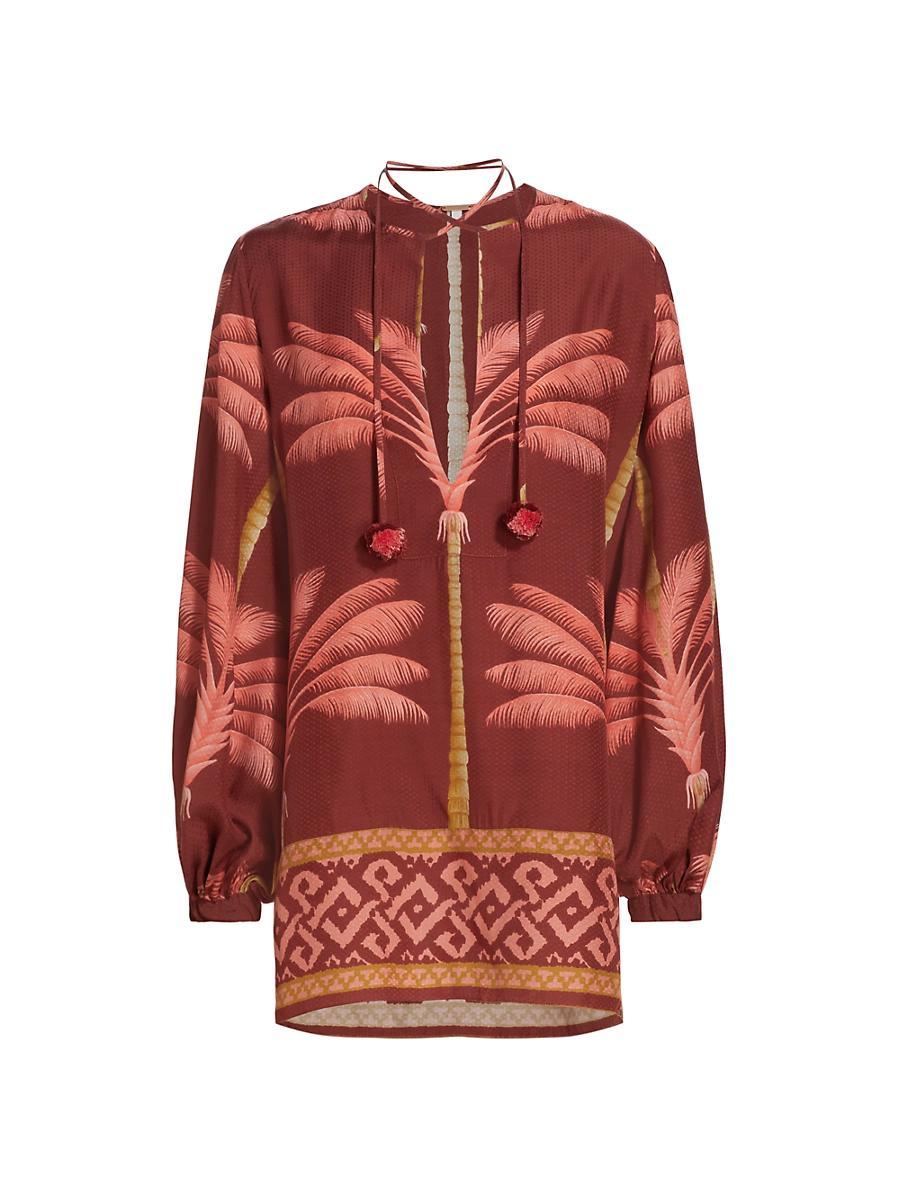 Womens Cuba Cocoa Balloon Sleeve Top Product Image
