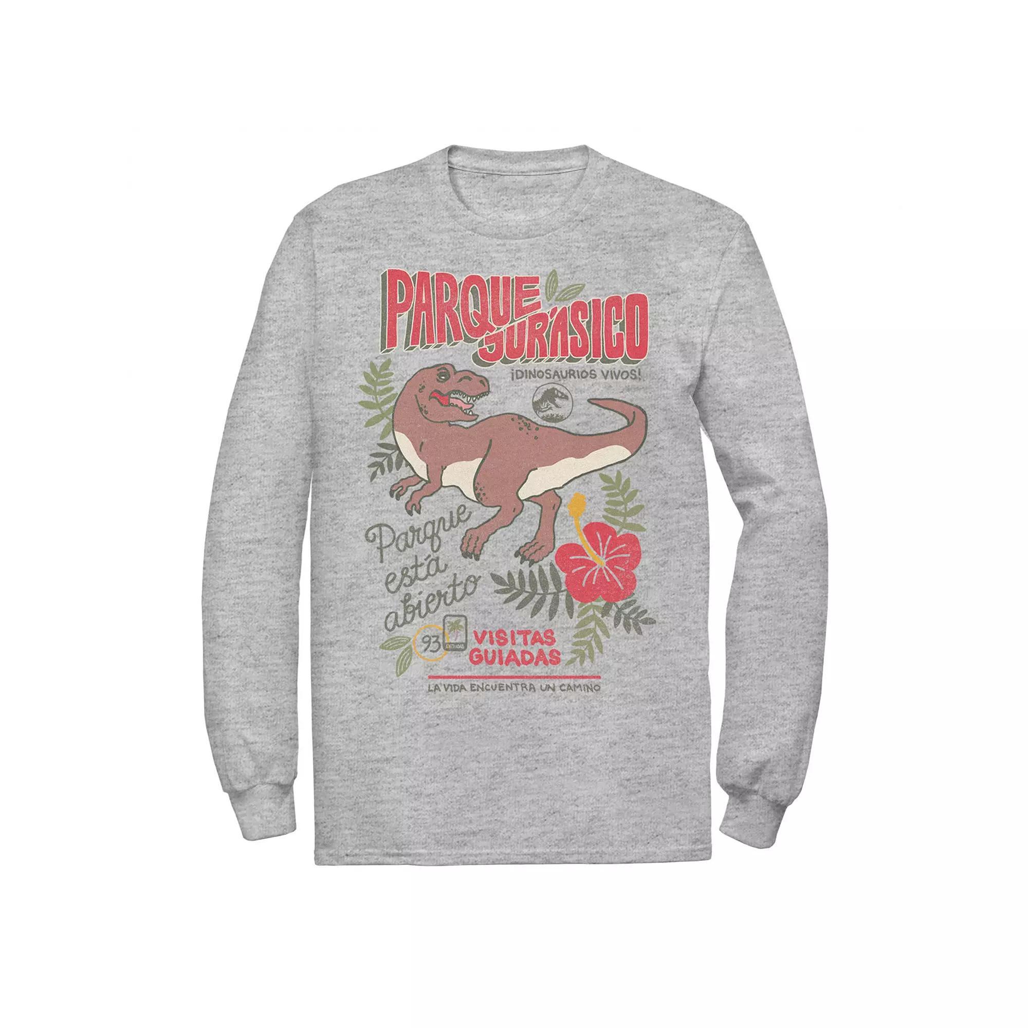 Men's Jurassic Park Spanish Opening Day Poster Tee, Size: XL, White Product Image