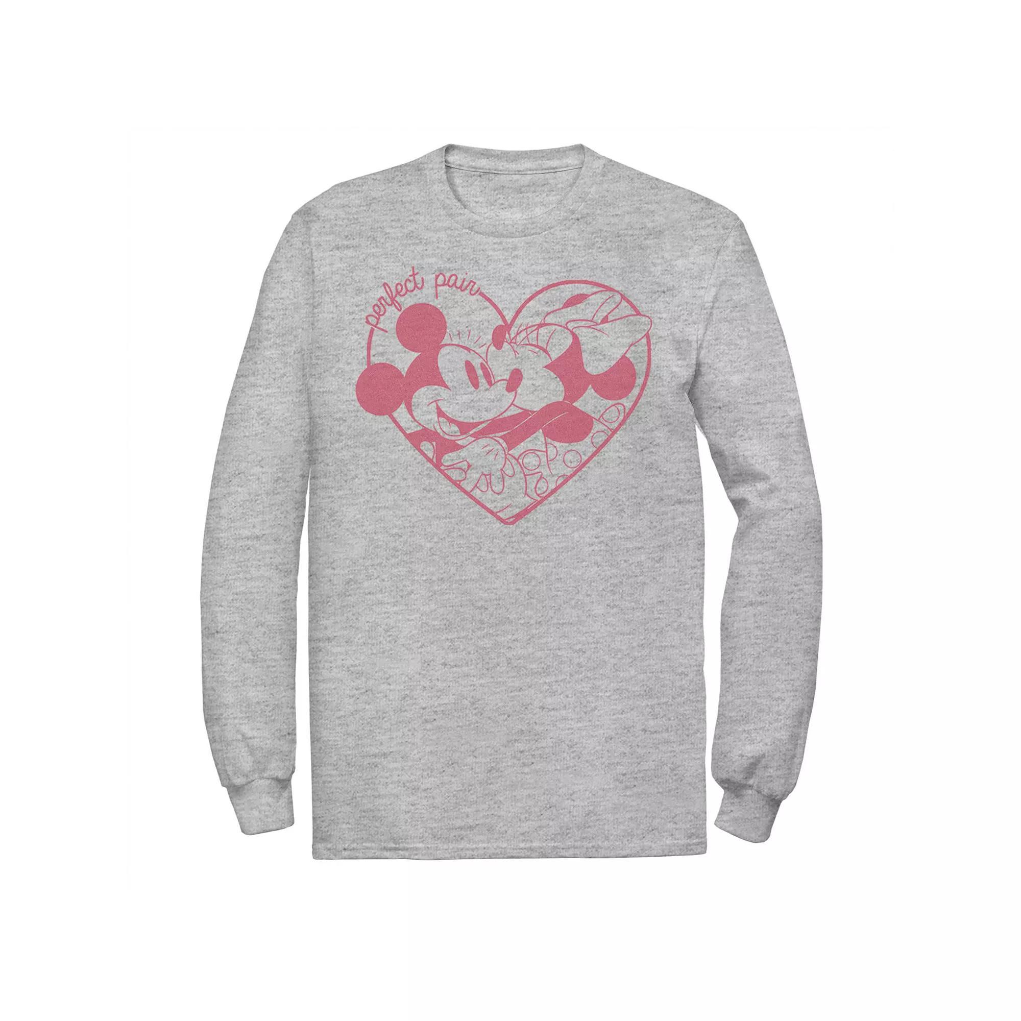 Disney's Mickey Mouse Men's Perfect Pair Tee, Size: XL, Athletic Grey Product Image