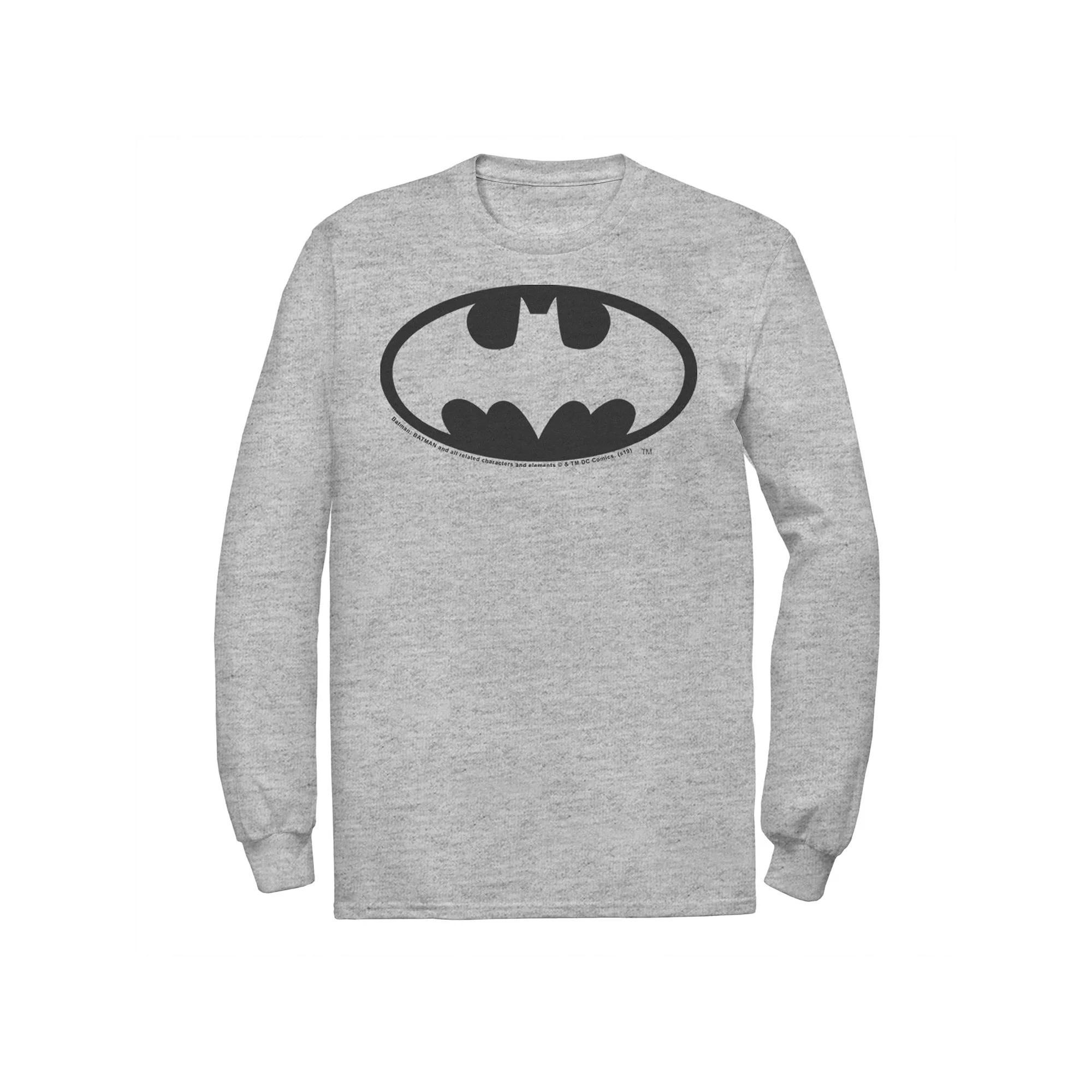 Men's DC Comics Batman Basic Chest Logo Tee, Size: Large, White Product Image