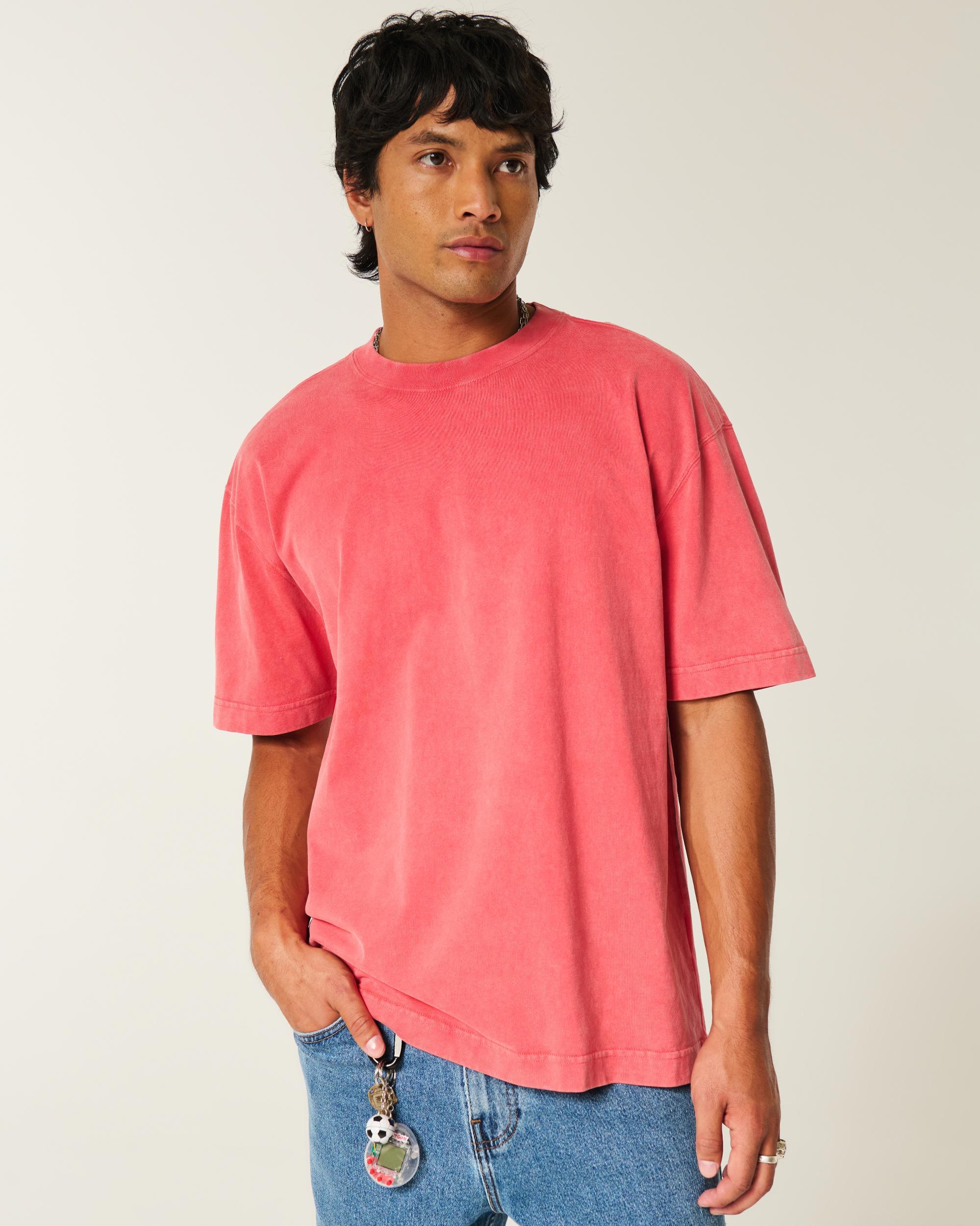Boxy Heavyweight Camo Crew T-Shirt Product Image