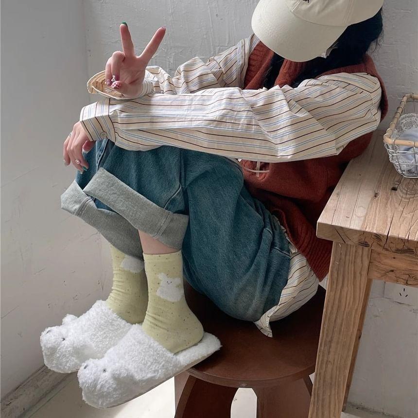 Cartoon Dog Crew Socks Product Image
