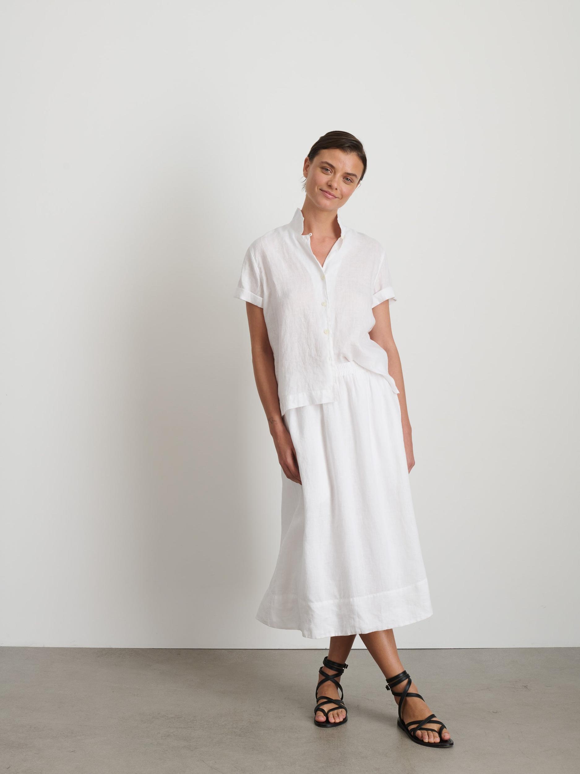 Maddie Skirt in Linen Product Image