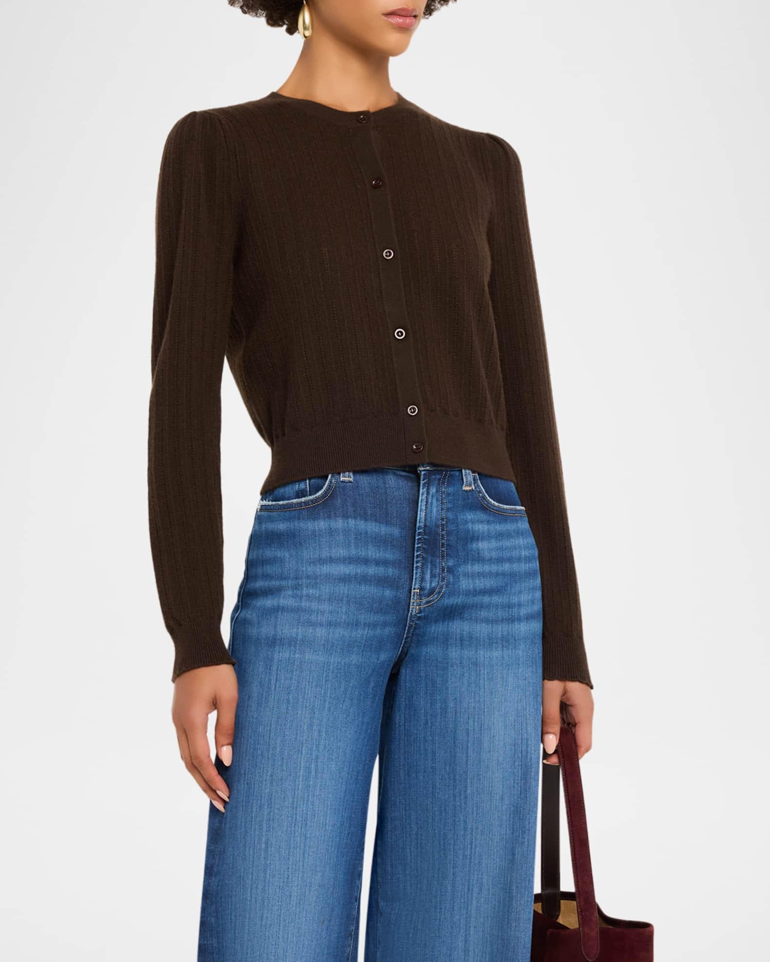 The Ladder Pointelle Cashmere Cardigan Product Image