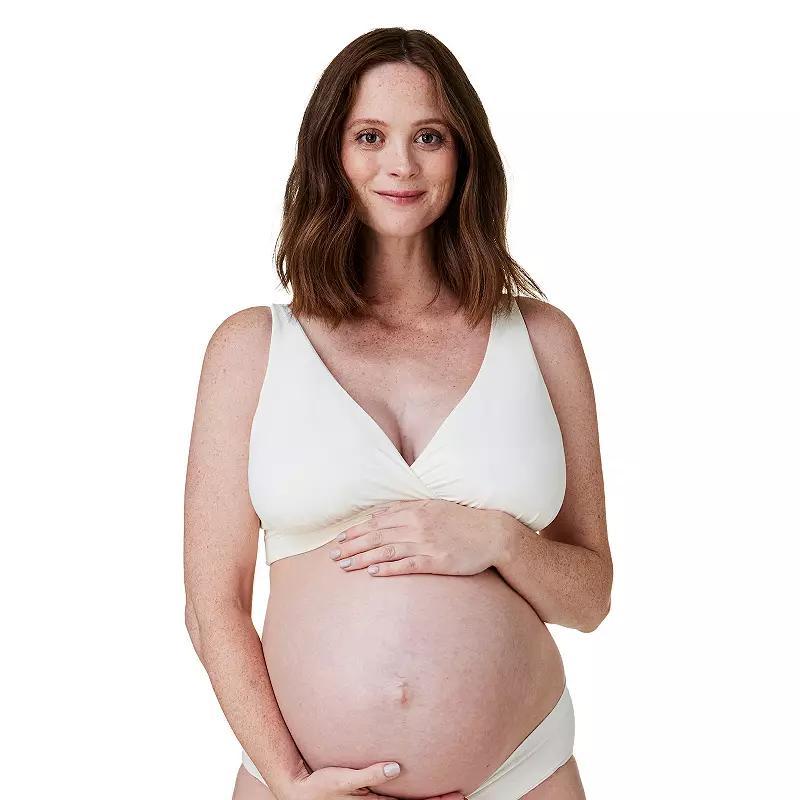Women's Bravado Designs Ballet Wireless Maternity & Nursing Bralette 1260VBA, Size: Large, Antique White Product Image