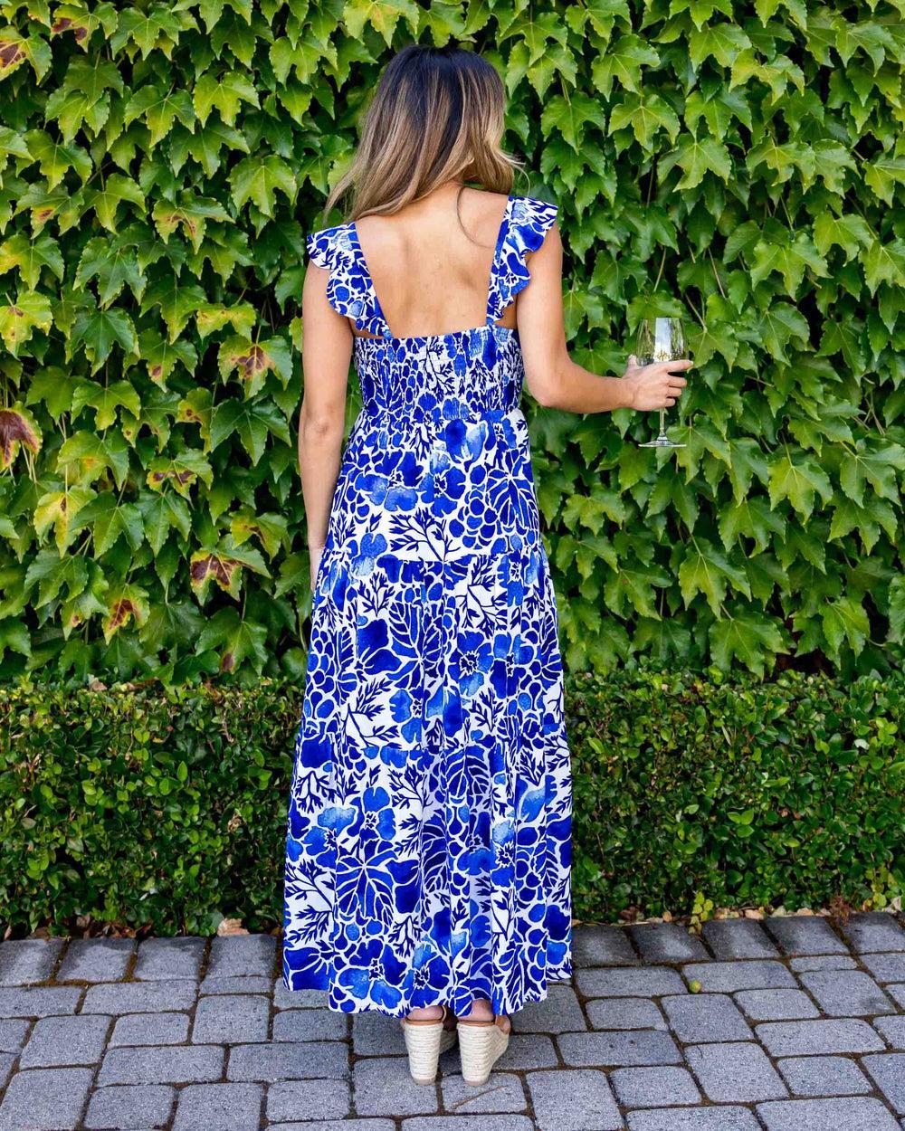 The Napa - Resort Dress with Ruffle Straps Product Image