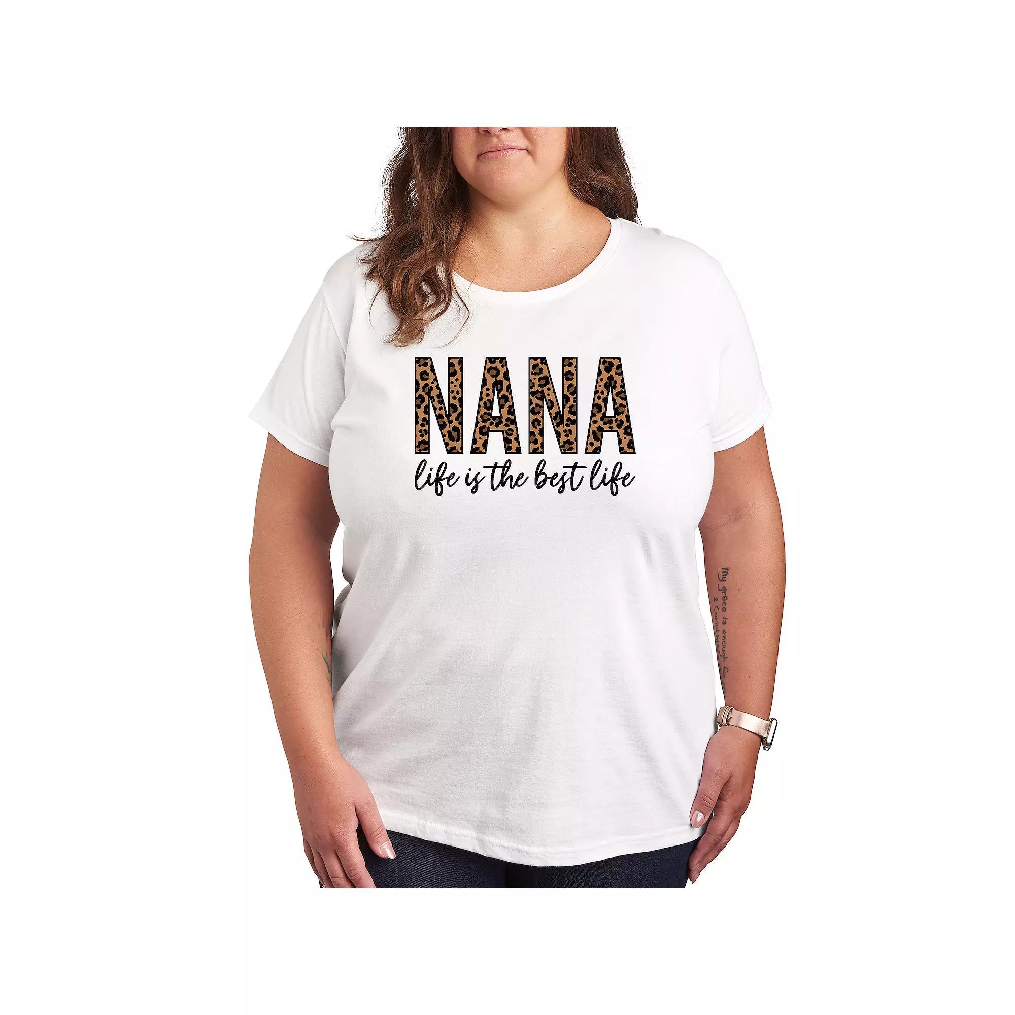 Plus Nana Life Is The Best Life Graphic Tee, Womens Product Image